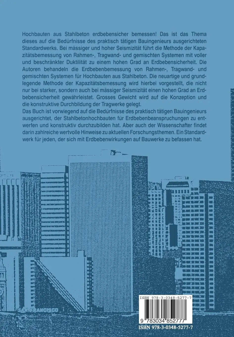 Rückseite: 9783034852777 | Erdbebenbemessung von Stahlbetonhochbauten | Bachmann (u. a.) | Buch