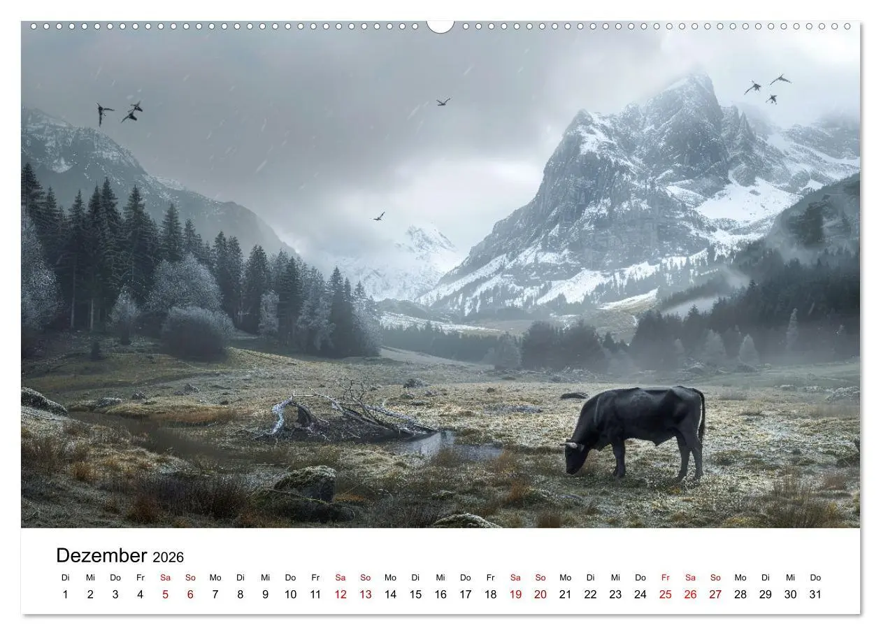 Bild: 9783457442777 | Weidenglück: Ein Jahr unter Kühen (Wandkalender 2026 DIN A2 quer),...