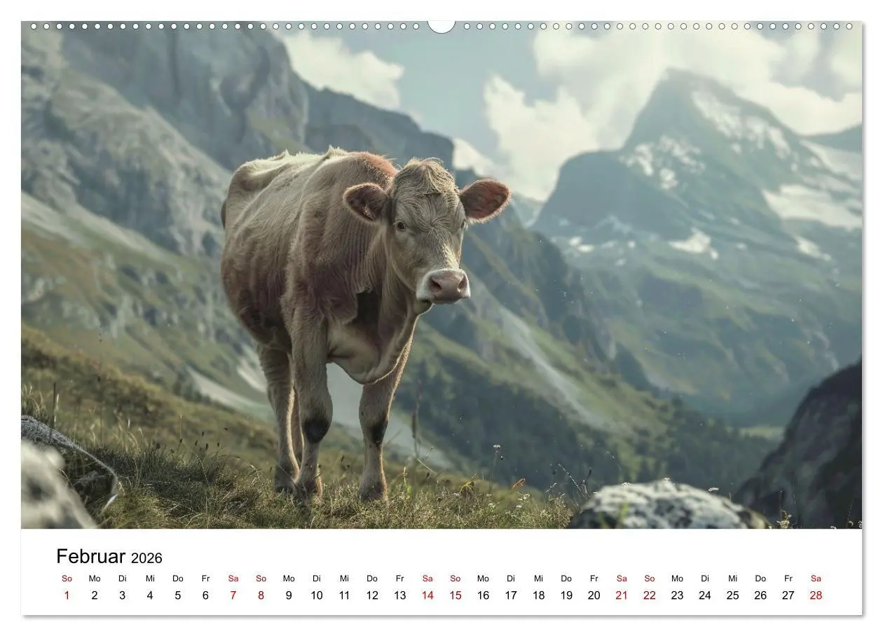 Bild: 9783457442777 | Weidenglück: Ein Jahr unter Kühen (Wandkalender 2026 DIN A2 quer),...
