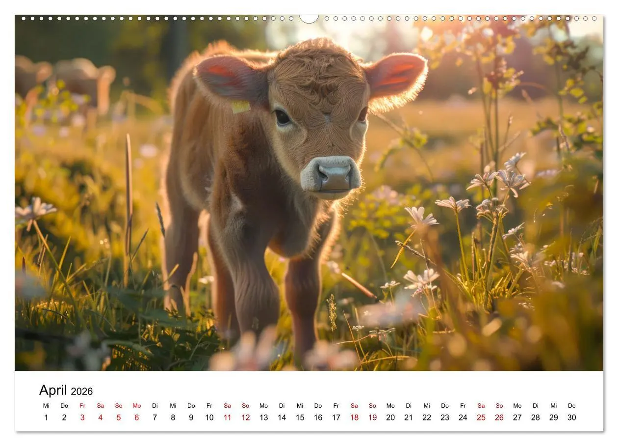 Bild: 9783457442777 | Weidenglück: Ein Jahr unter Kühen (Wandkalender 2026 DIN A2 quer),...