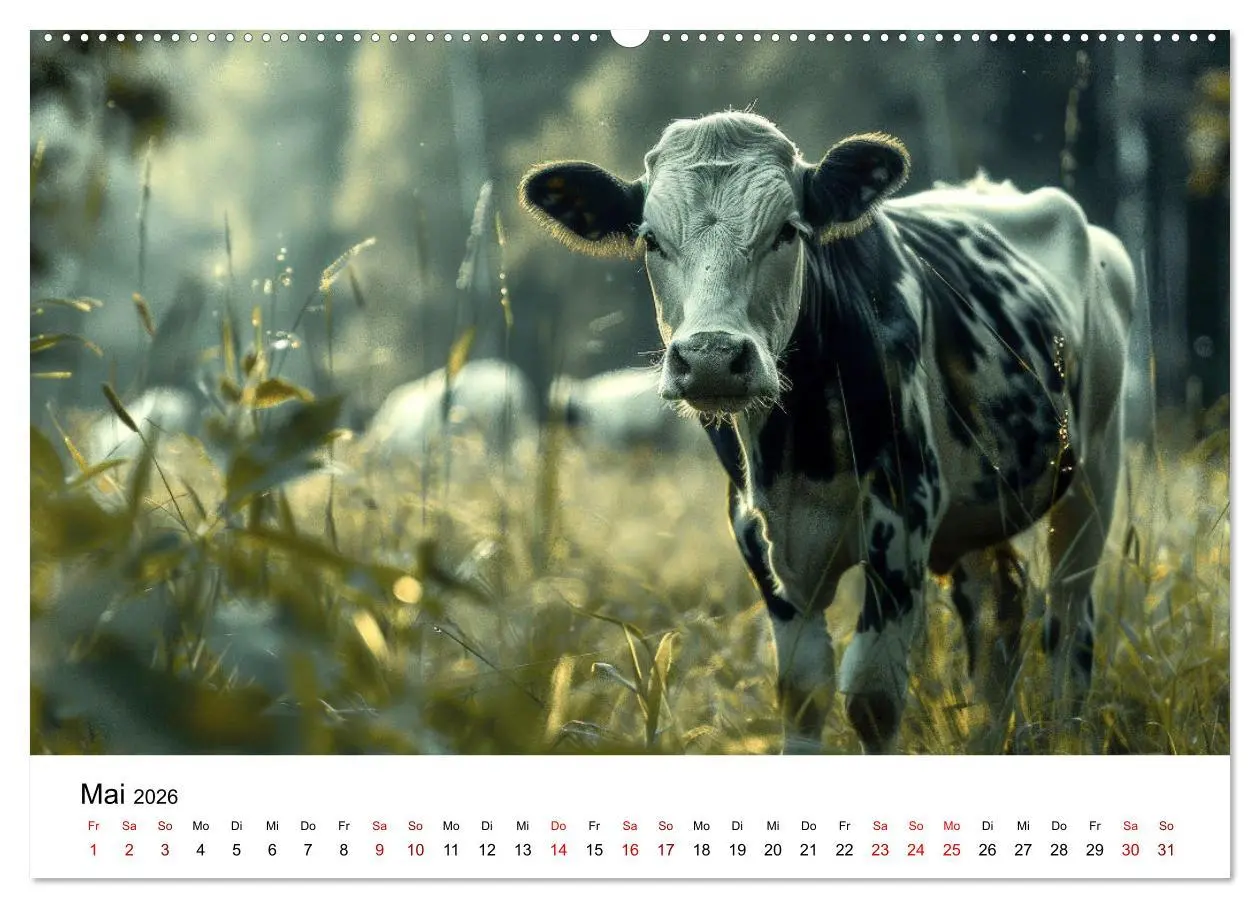 Bild: 9783457442777 | Weidenglück: Ein Jahr unter Kühen (Wandkalender 2026 DIN A2 quer),...