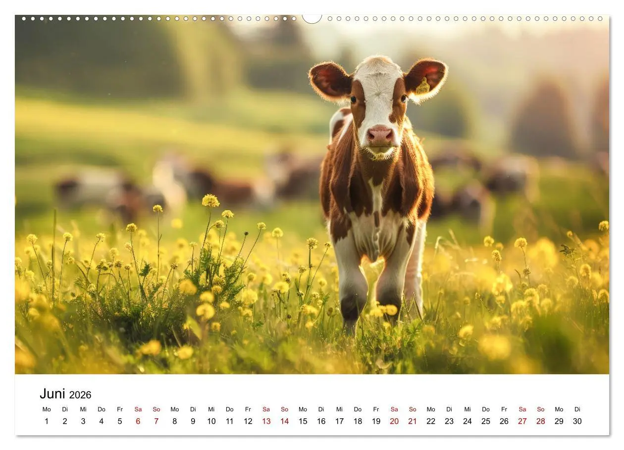 Bild: 9783457442777 | Weidenglück: Ein Jahr unter Kühen (Wandkalender 2026 DIN A2 quer),...
