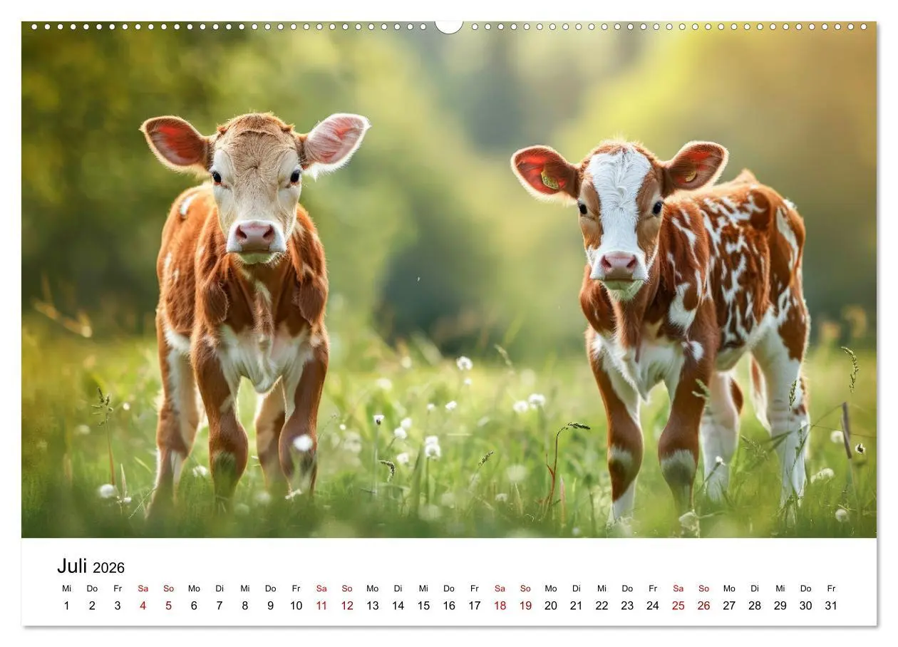 Bild: 9783457442777 | Weidenglück: Ein Jahr unter Kühen (Wandkalender 2026 DIN A2 quer),...