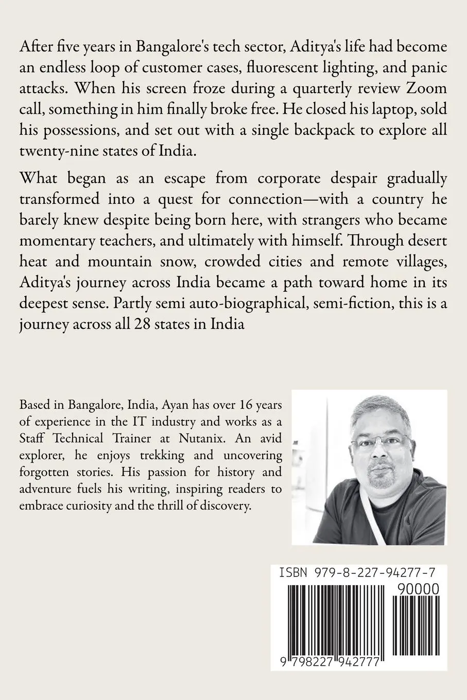 Rückseite: 9798227942777 | The Hitchhiker's Guide To India - a journey across 28 states | Nath