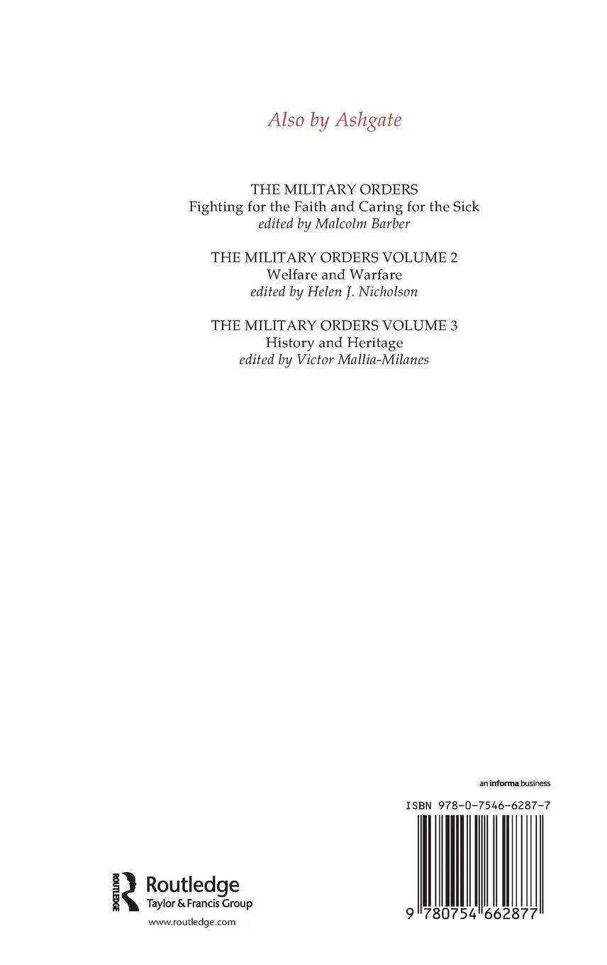 Rückseite: 9780754662877 | The Military Orders Volume IV | On Land and By Sea | Judi Upton-Ward