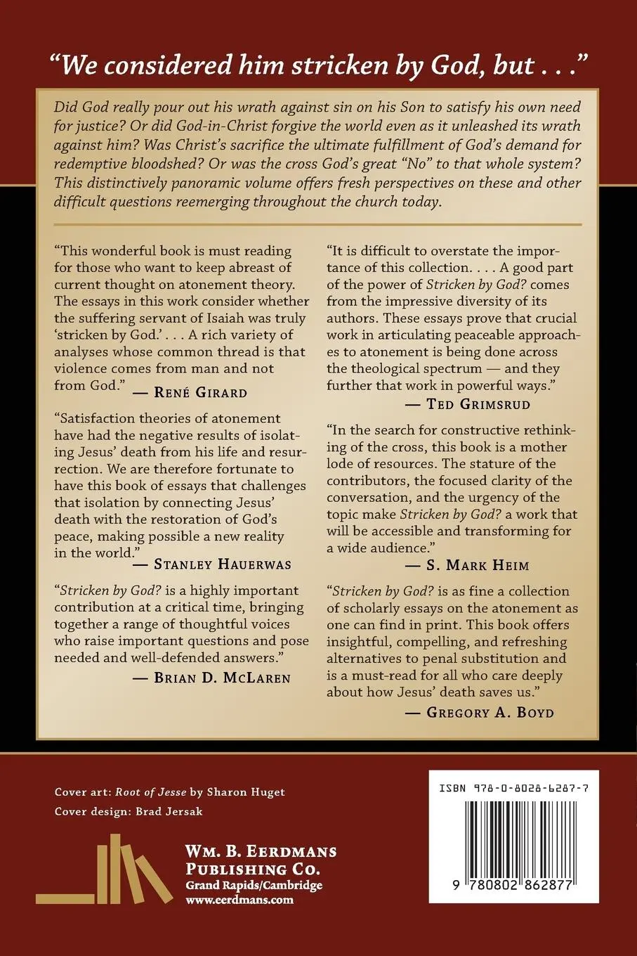 Rückseite: 9780802862877 | Stricken by God? | Brad Jersak (u. a.) | Taschenbuch | Englisch | 2007