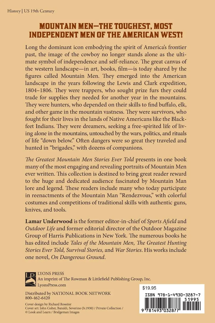 Rückseite: 9781493032877 | The Greatest Mountain Men Stories Ever Told | Lamar Underwood | Buch