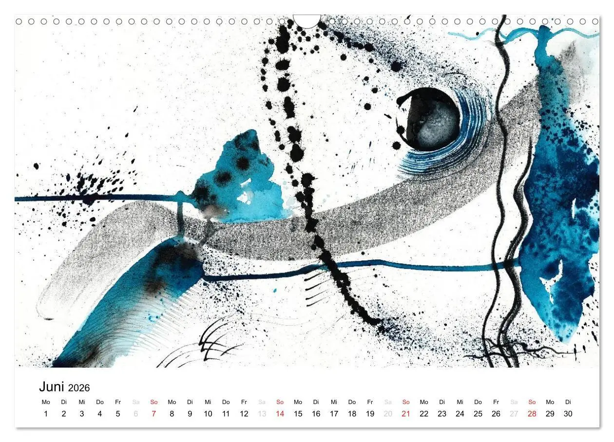Bild: 9783516072877 | Abstrakte Aquarelle (Wandkalender 2026 DIN A3 quer), CALVENDO...