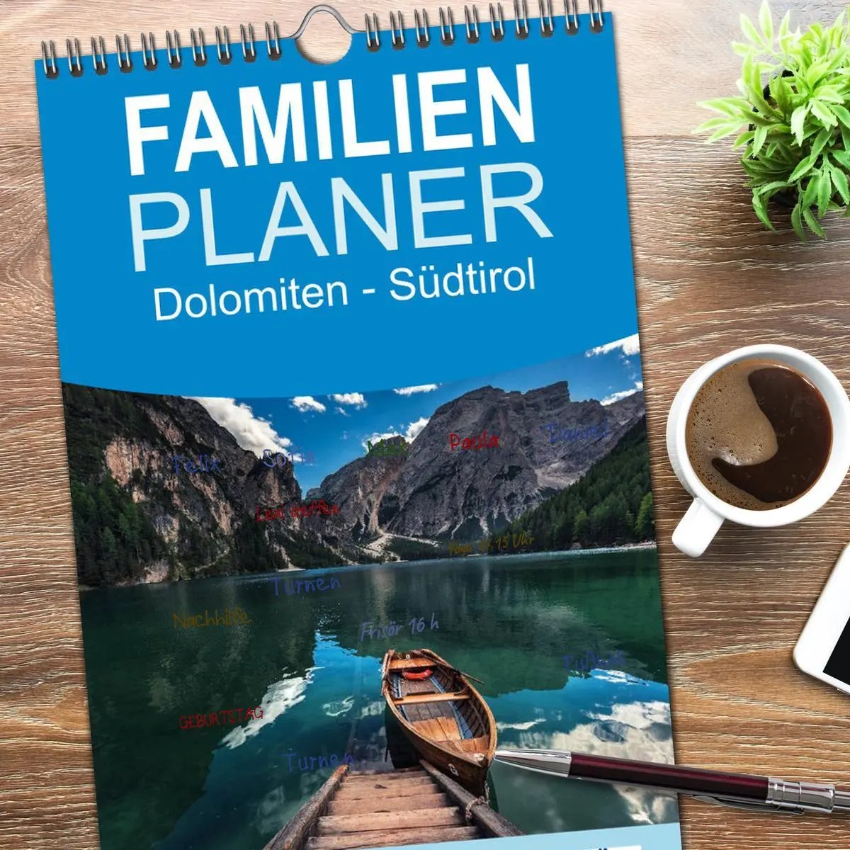Bild: 9783516522877 | Familienplaner 2026 - Dolomiten - Südtirol mit 5 Spalten...