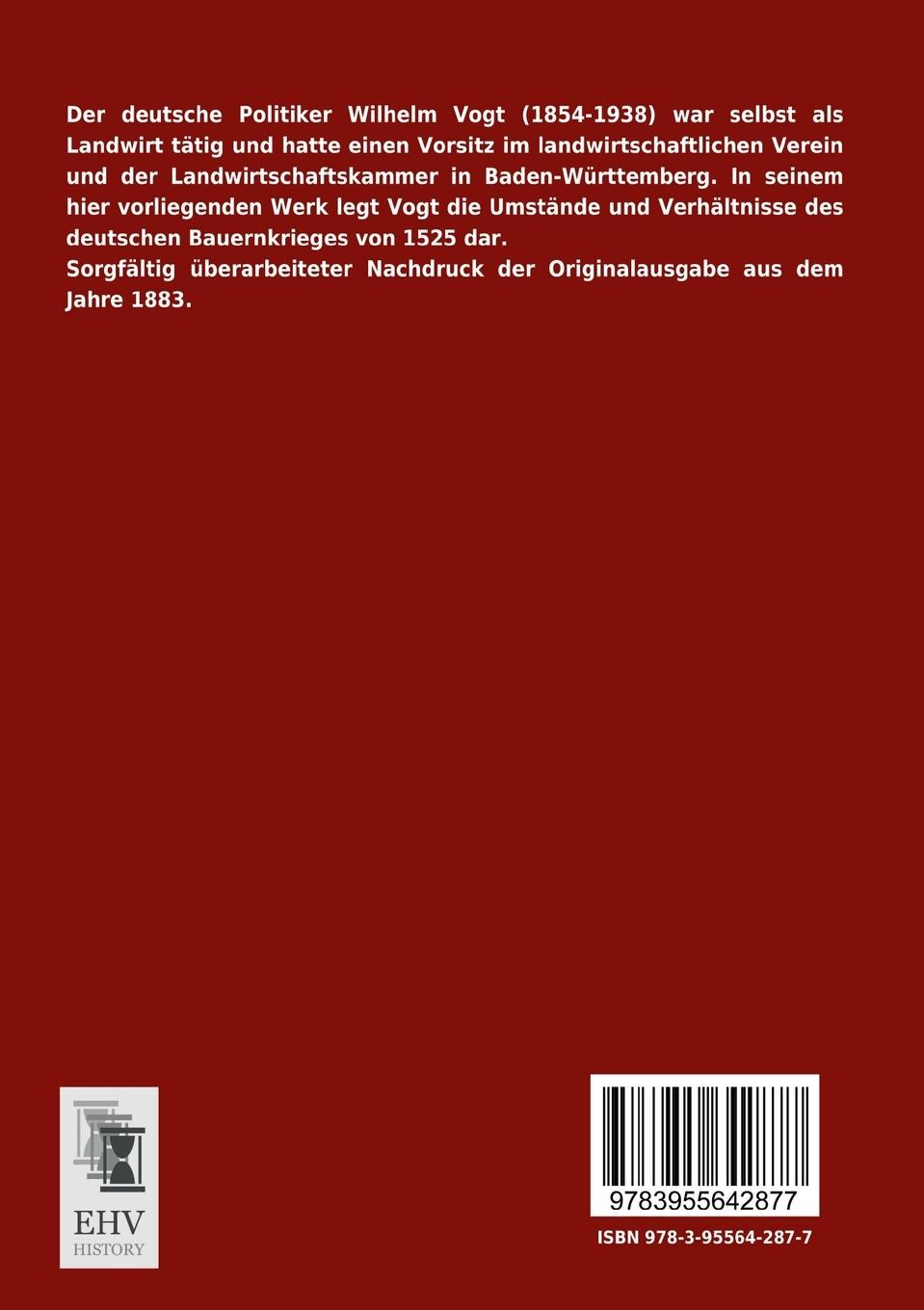 Rückseite: 9783955642877 | Die bayrische Politik im Bauernkrieg und der Kanzler Dr. Leonhard...