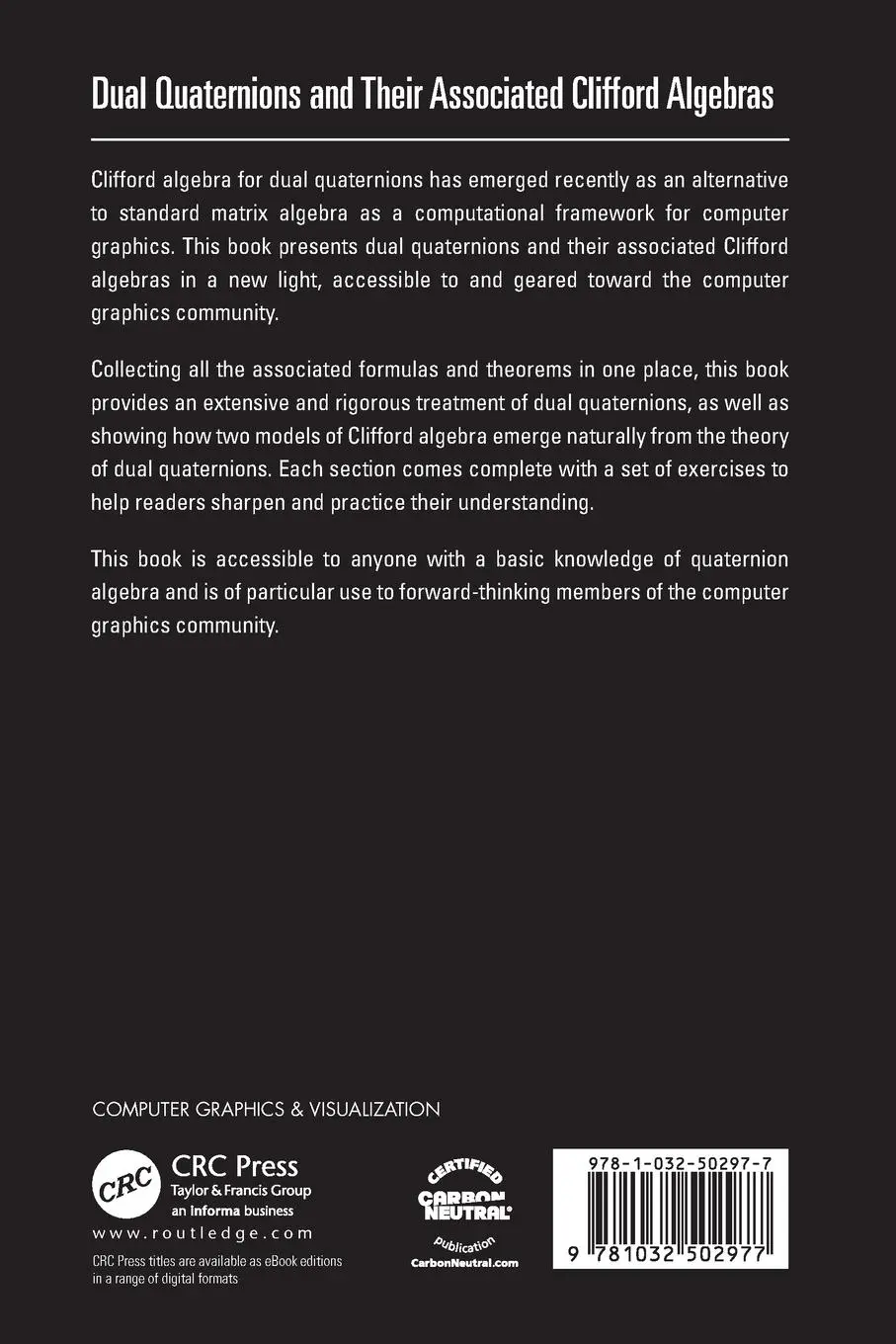 Rückseite: 9781032502977 | Dual Quaternions and Their Associated Clifford Algebras | Goldman