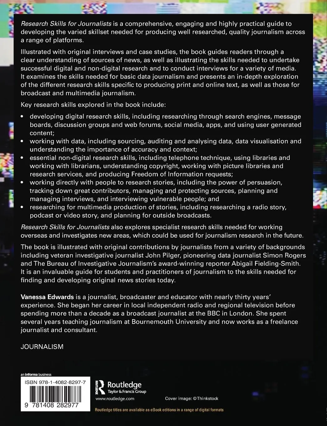 Rückseite: 9781408282977 | Research Skills for Journalists | Vanessa Edwards | Taschenbuch | 2016