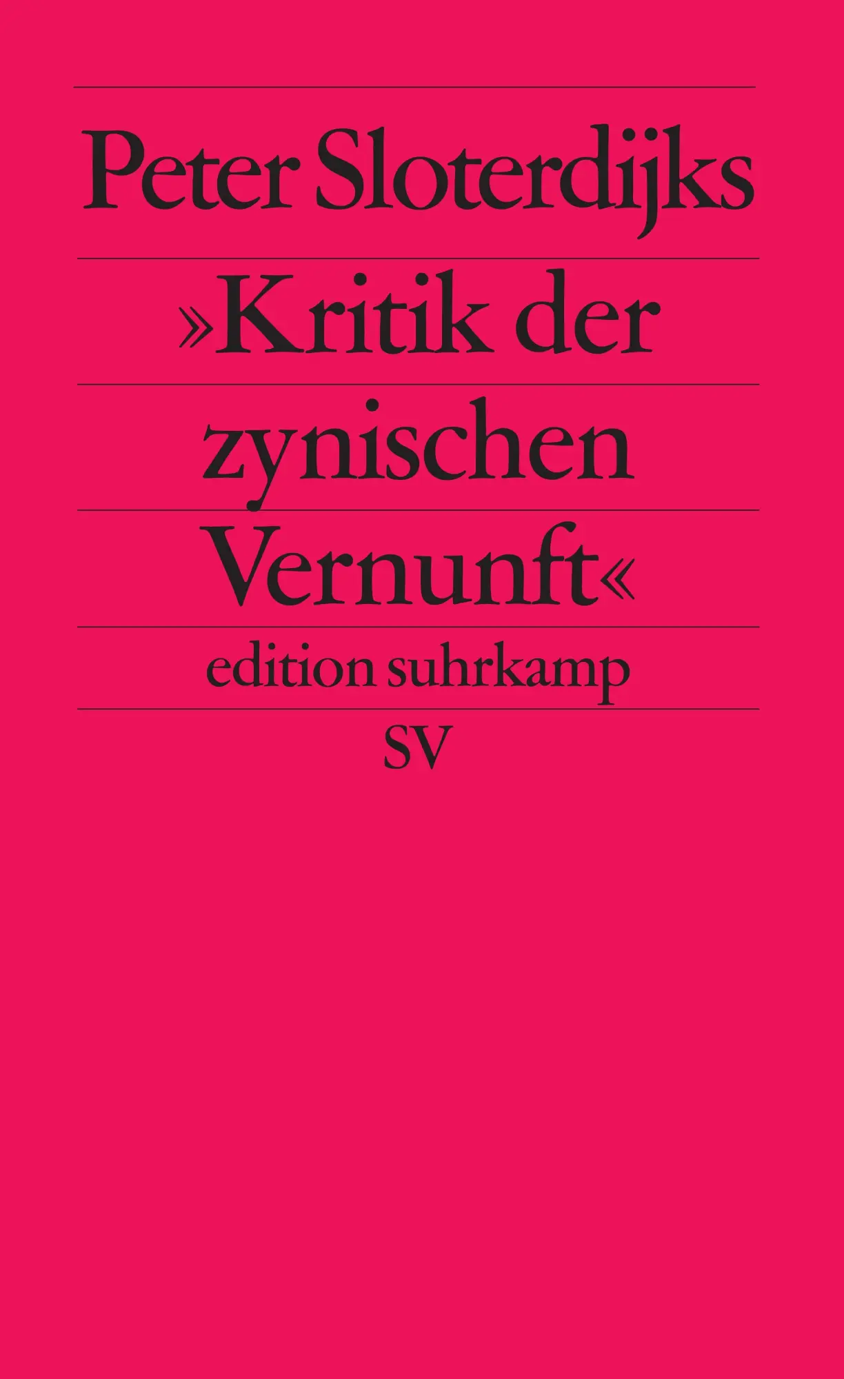 Cover: 9783518112977 | Peter Sloterdijks Kritik der zynischen Vernunft | Peter Sloterdijk
