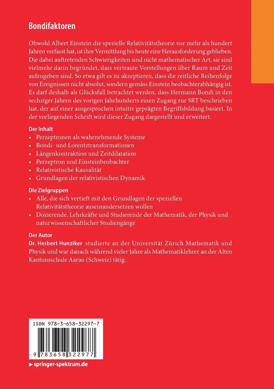 Rückseite: 9783658322977 | Bondifaktoren | Herbert Hunziker | Taschenbuch | xv | Deutsch | 2021