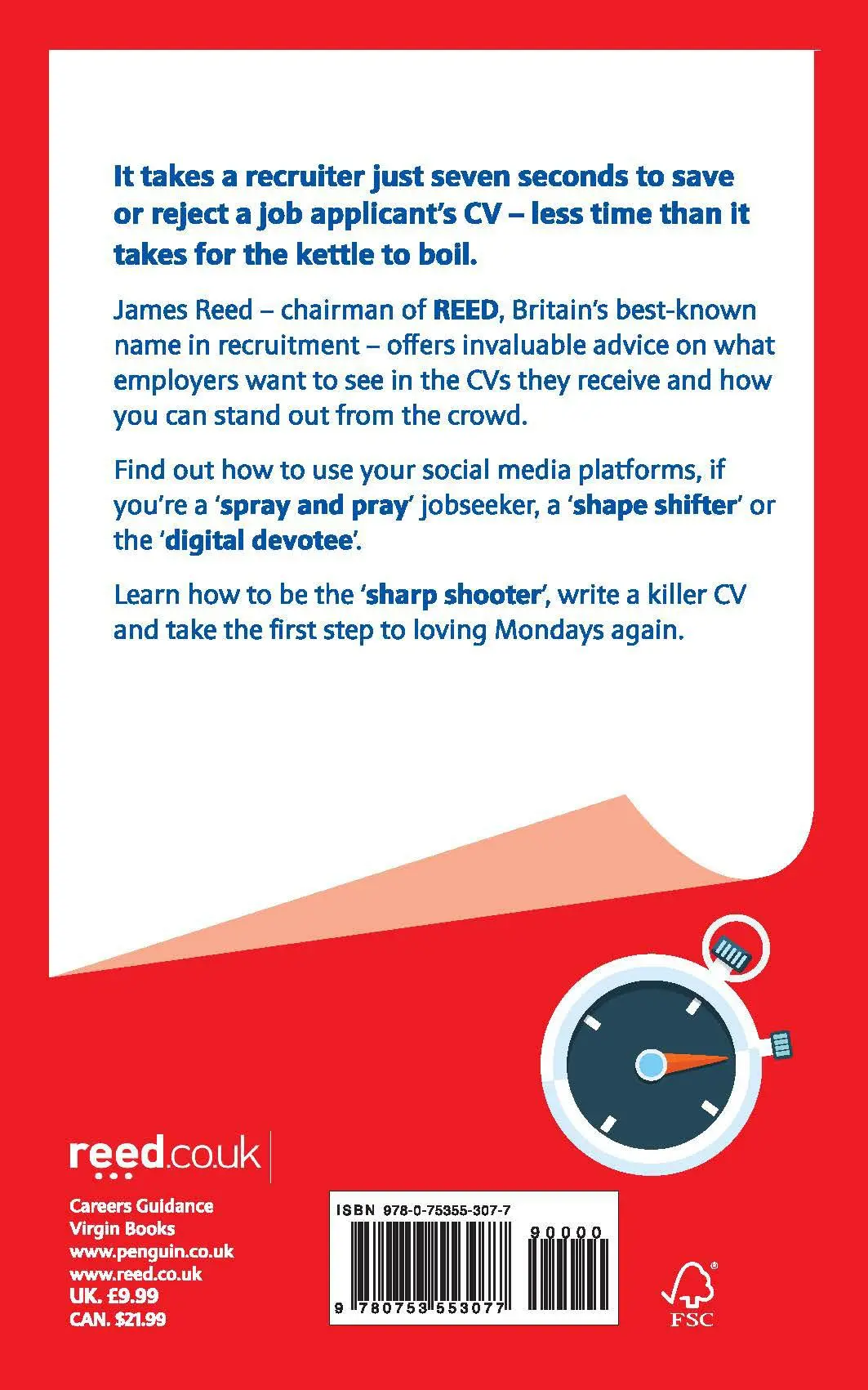 Rückseite: 9780753553077 | The 7 Second CV | How to Land the Interview | James Reed | Taschenbuch