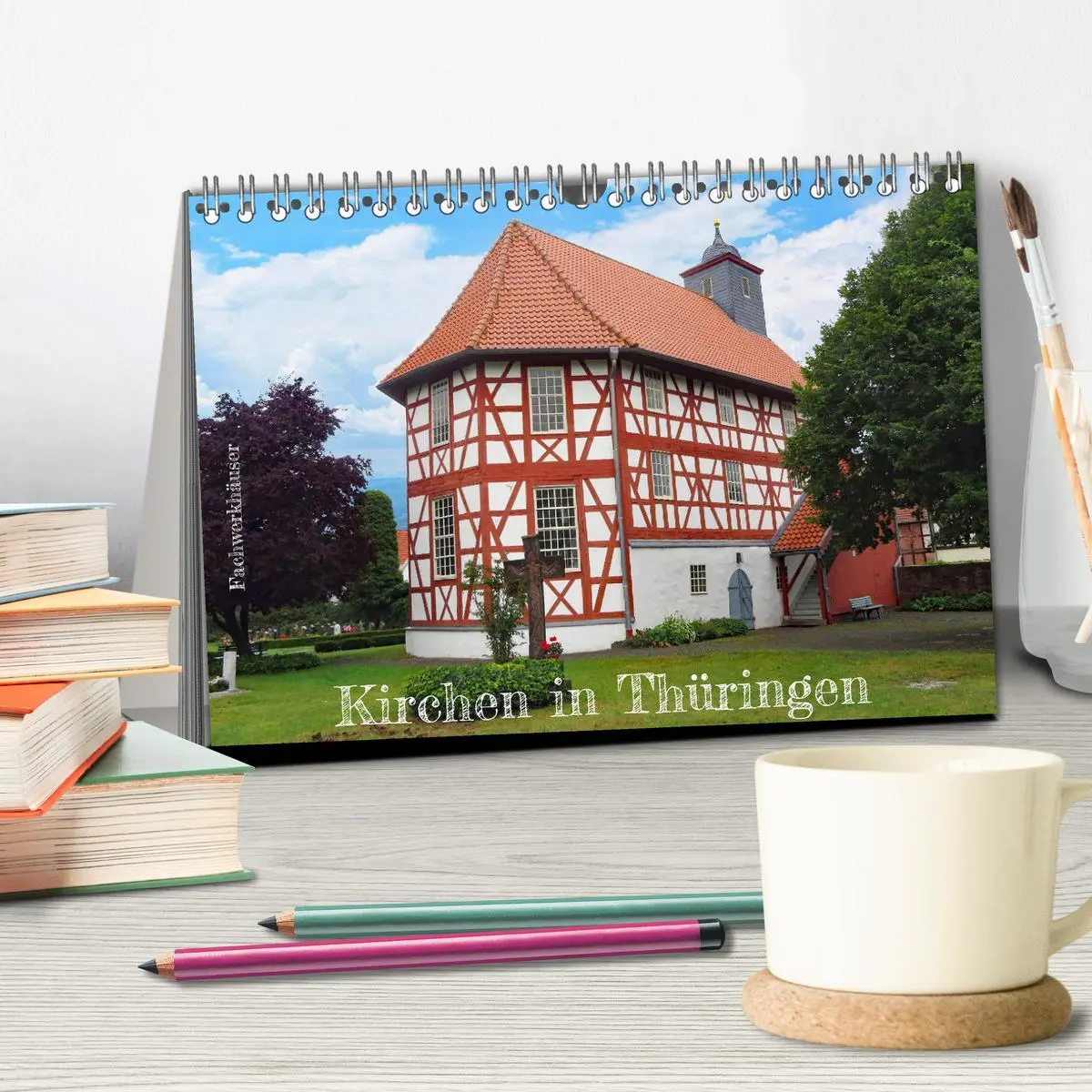 Bild: 9783457623077 | Fachwerkhäuser - Kirchen in Thüringen (Tischkalender 2026 DIN A5...