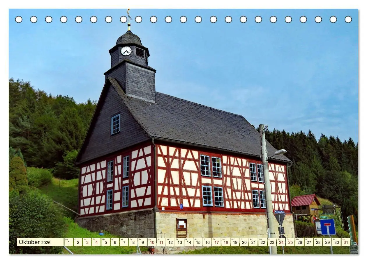 Bild: 9783457623077 | Fachwerkhäuser - Kirchen in Thüringen (Tischkalender 2026 DIN A5...
