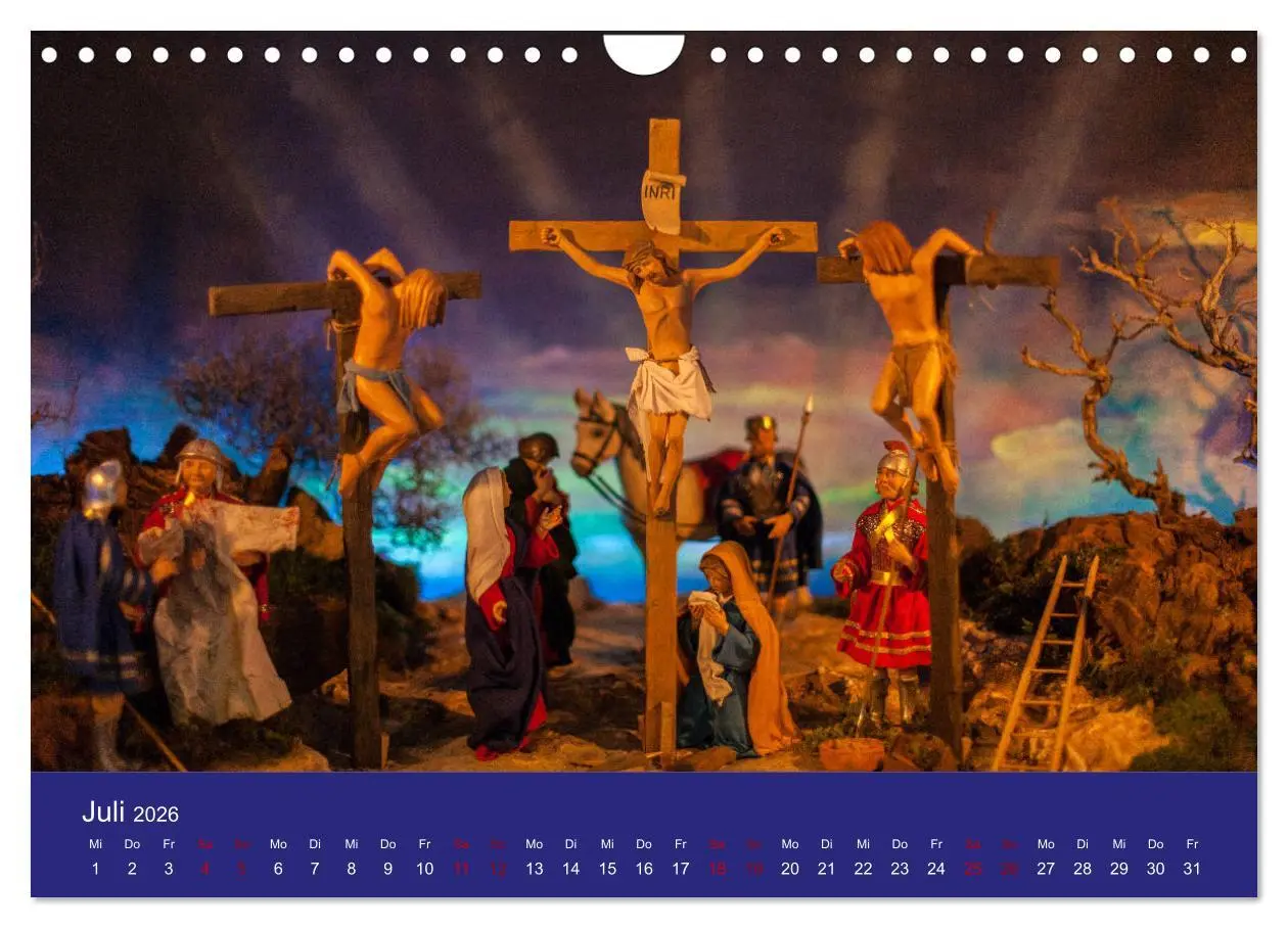 Bild: 9783457863077 | Passionskrippen (Wandkalender 2026 DIN A4 quer), CALVENDO...