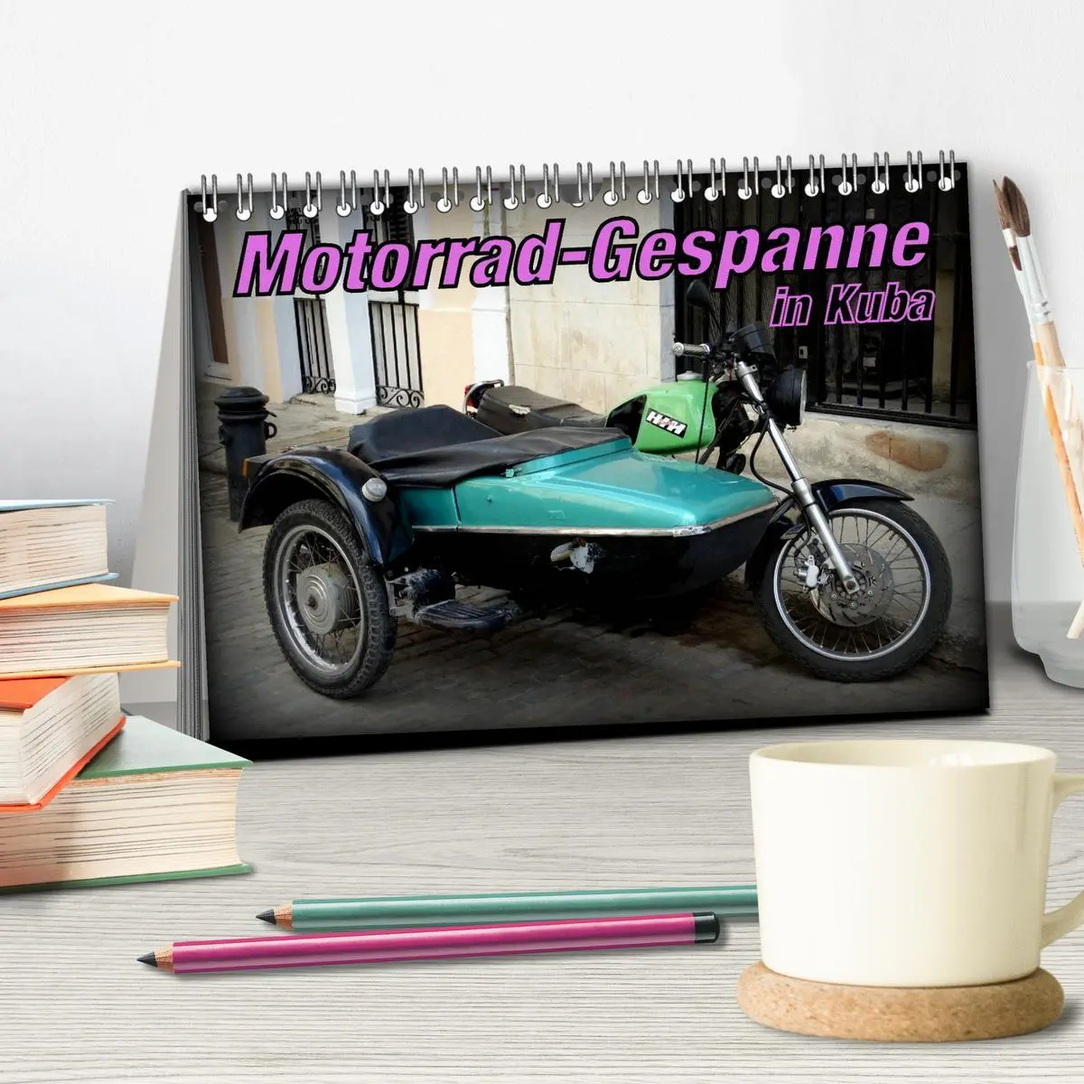 Bild: 9783516023077 | Motorrad-Gespanne in Kuba (Tischkalender 2026 DIN A5 quer),...