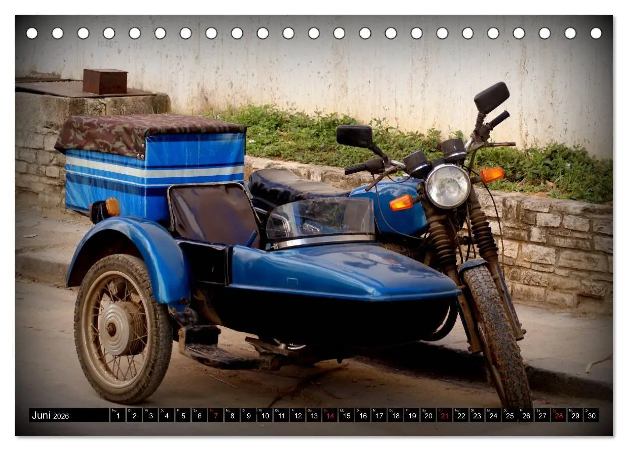 Bild: 9783516023077 | Motorrad-Gespanne in Kuba (Tischkalender 2026 DIN A5 quer),...
