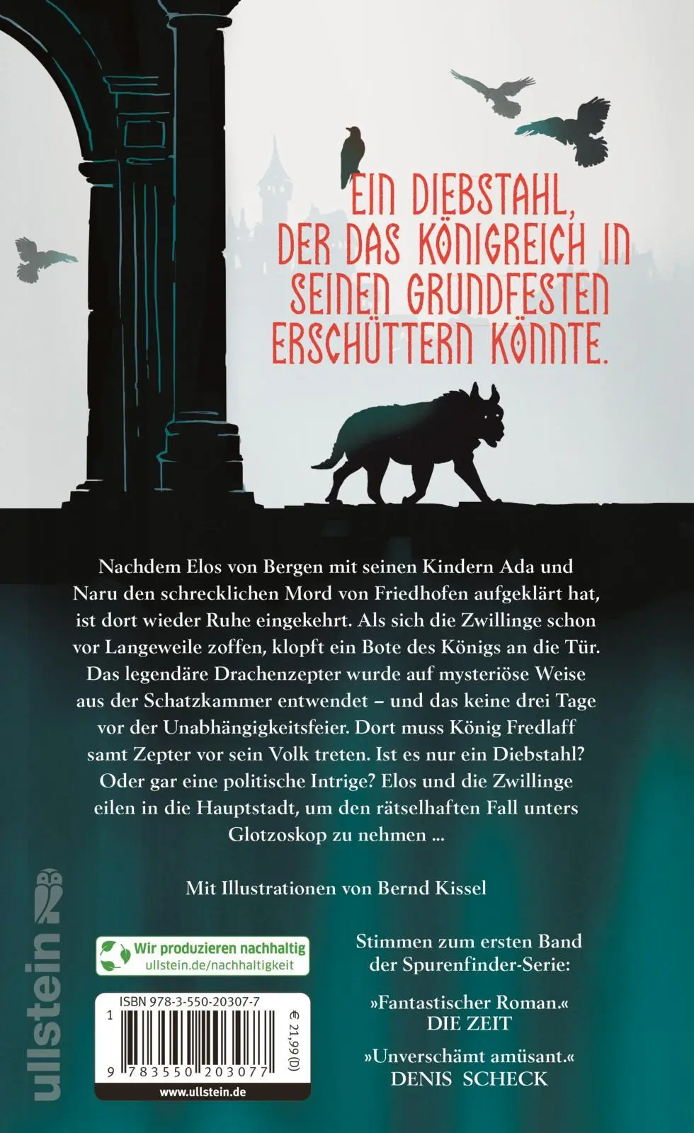 Rückseite: 9783550203077 | Die Spurenfinder und das Drachenzepter | Roman 'Magisch!' Die Zeit