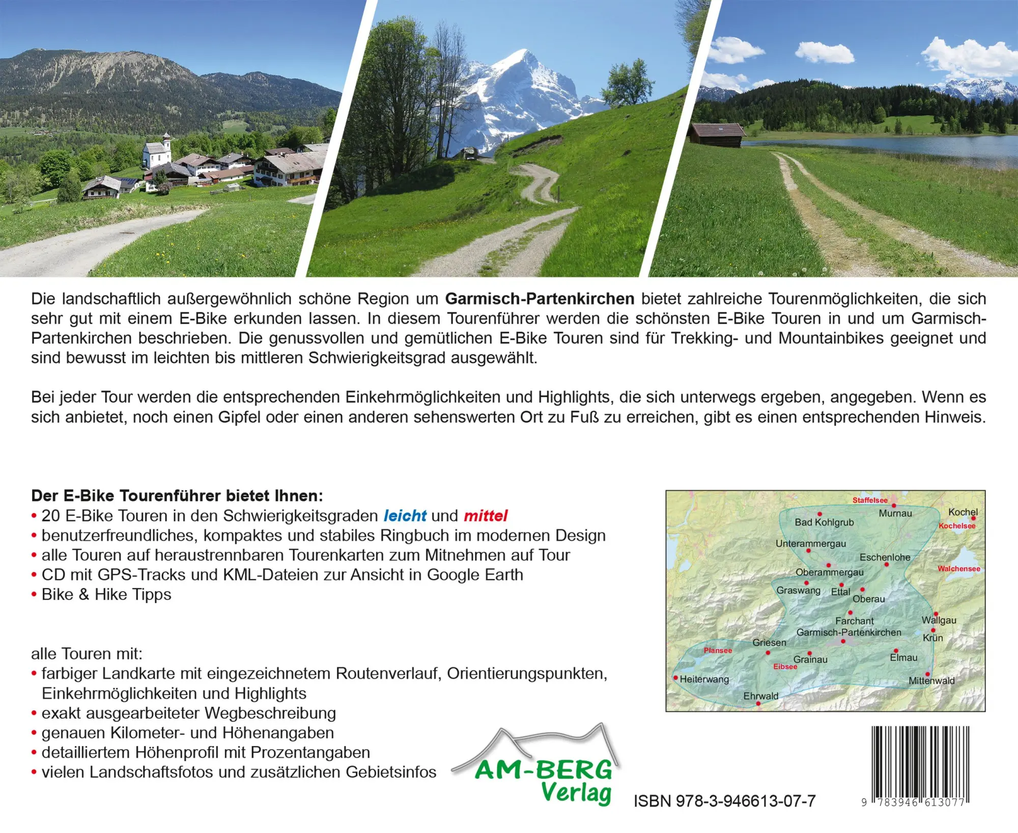Rückseite: 9783946613077 | E-Bike Touren Garmisch-Partenkirchen Band 1 | Mit CD | Plott (u. a.)