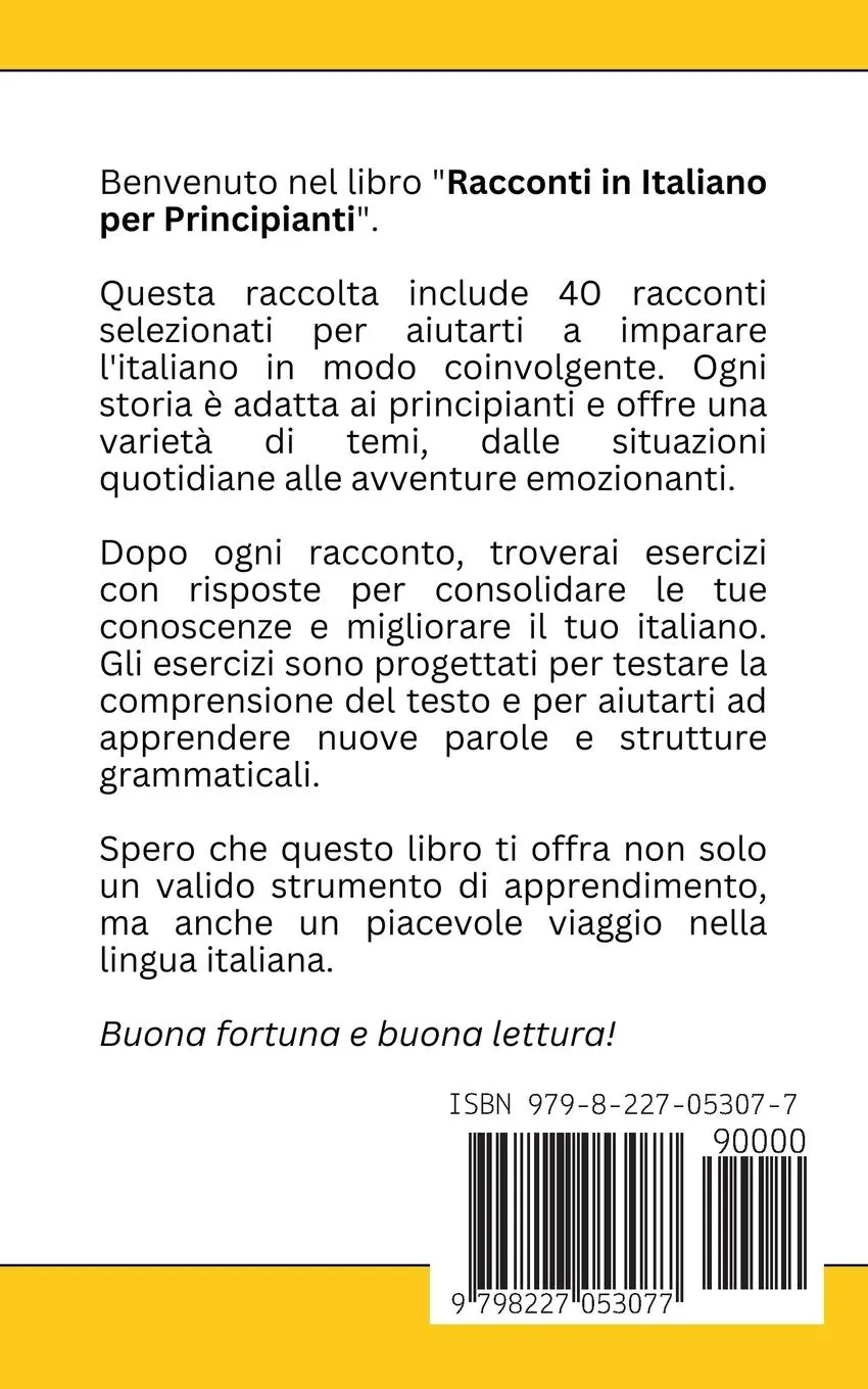 Rückseite: 9798227053077 | Storie in Italiano per Principianti | Daria Galek | Taschenbuch | 2024