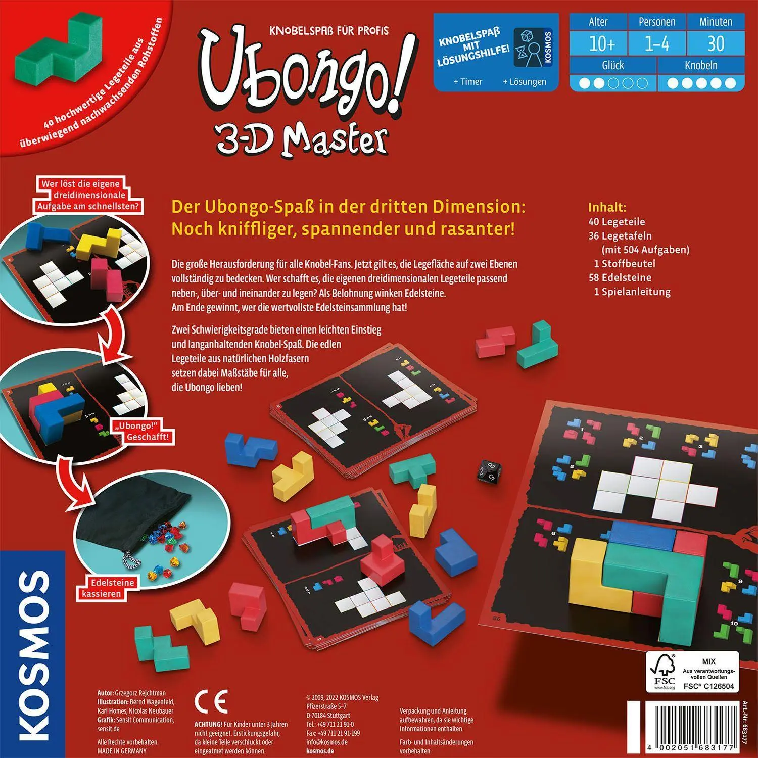 Bild: 4002051683177 | Ubongo 3-D Master | Grzegorz Rejchtman | Spiel | Brettspiel | 683177