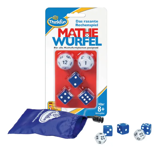 Bild: 4005556763177 | ThinkFun Mathe Würfel - Lernspiel ab 8 Jahre | Das rasante Rechenspiel