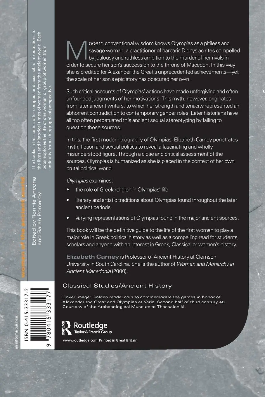 Rückseite: 9780415333177 | Olympias | Mother of Alexander the Great | Elizabeth Carney | Buch