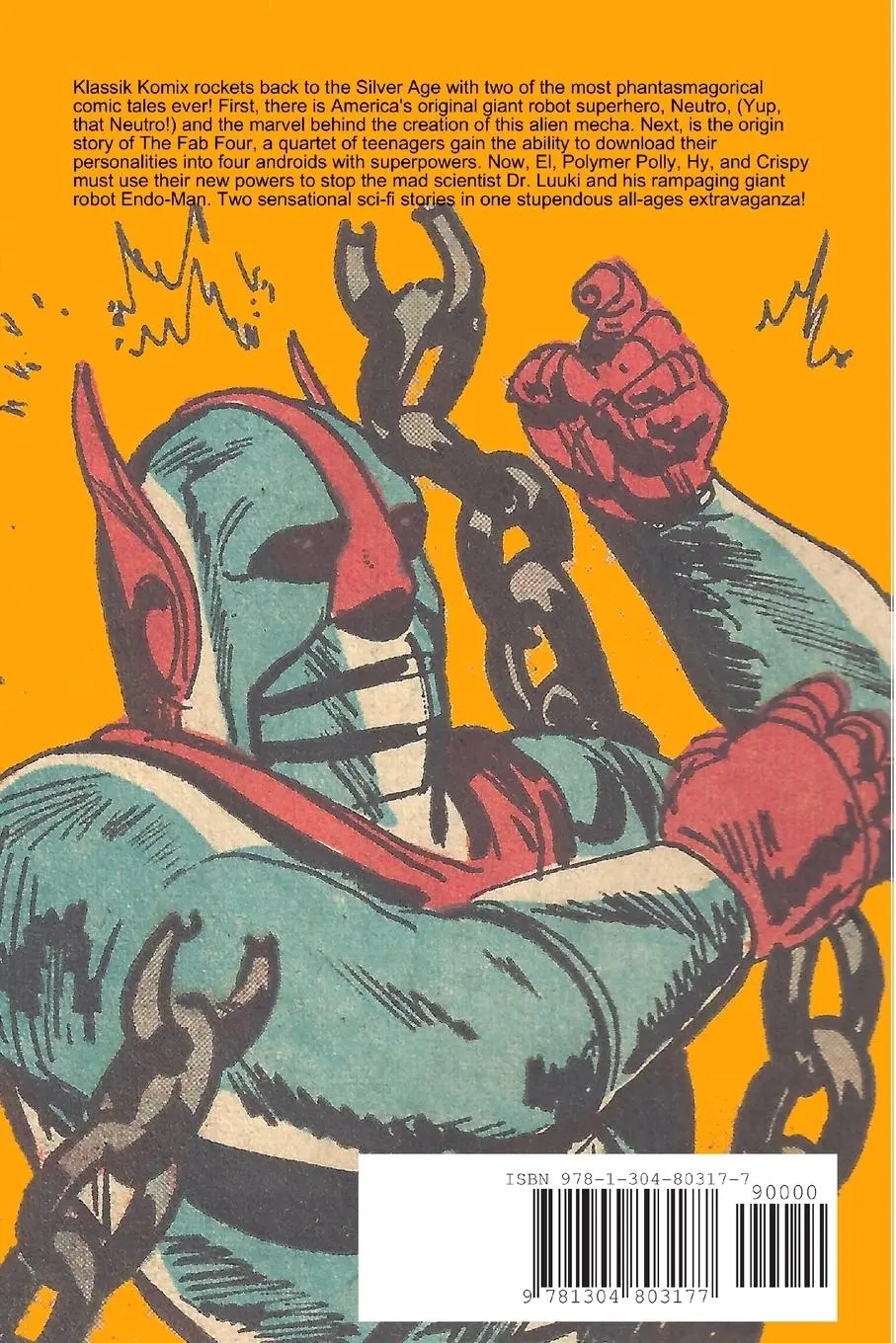Rückseite: 9781304803177 | Klassik Komix | Super Robots, Neutro &amp; The Fab 4 | Mini Komix | Buch