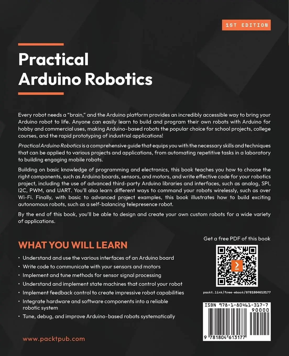 Rückseite: 9781804613177 | Practical Arduino Robotics | Lukas Kaul | Taschenbuch | Englisch