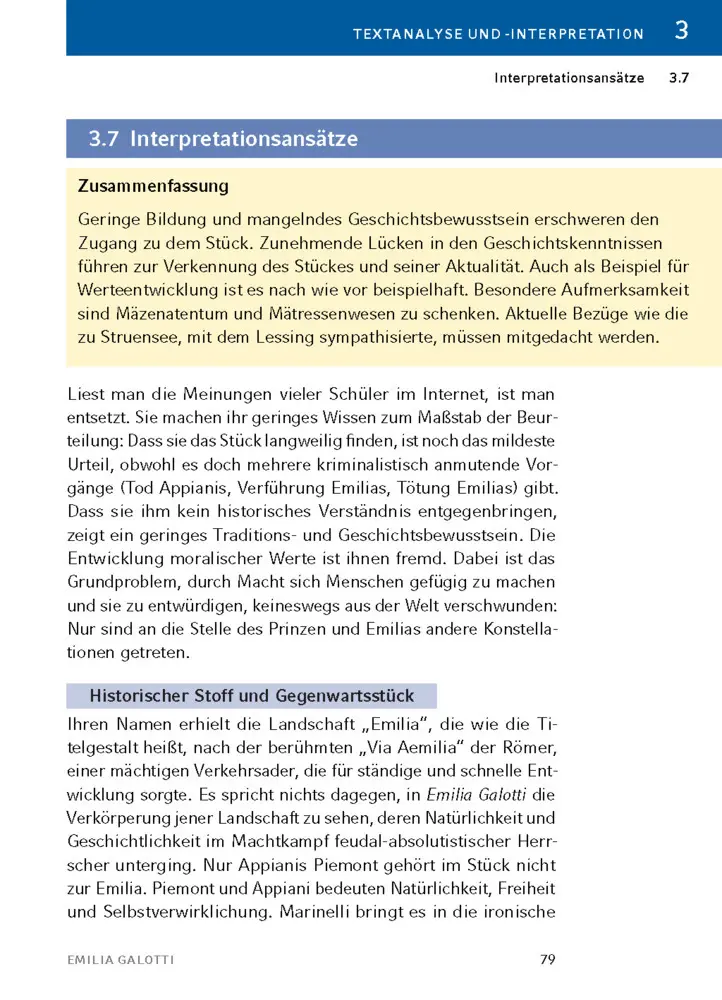 Bild: 9783129303177 | Emilia Galotti von Gotthold Ephraim Lessing | Gotthold Ephraim Lessing