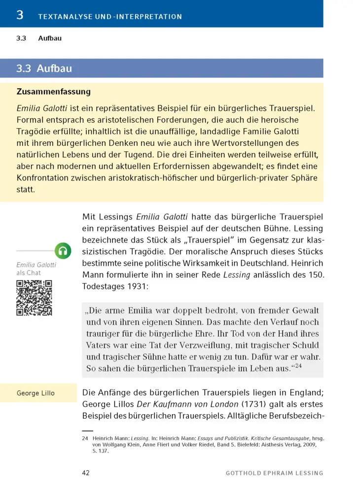 Bild: 9783129303177 | Emilia Galotti von Gotthold Ephraim Lessing | Gotthold Ephraim Lessing