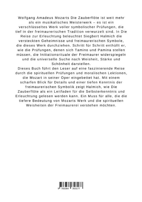 Bild: 9783384353177 | Die Reise zur Erleuchtung Freimaurerische Prüfungen in der Zauberflöte