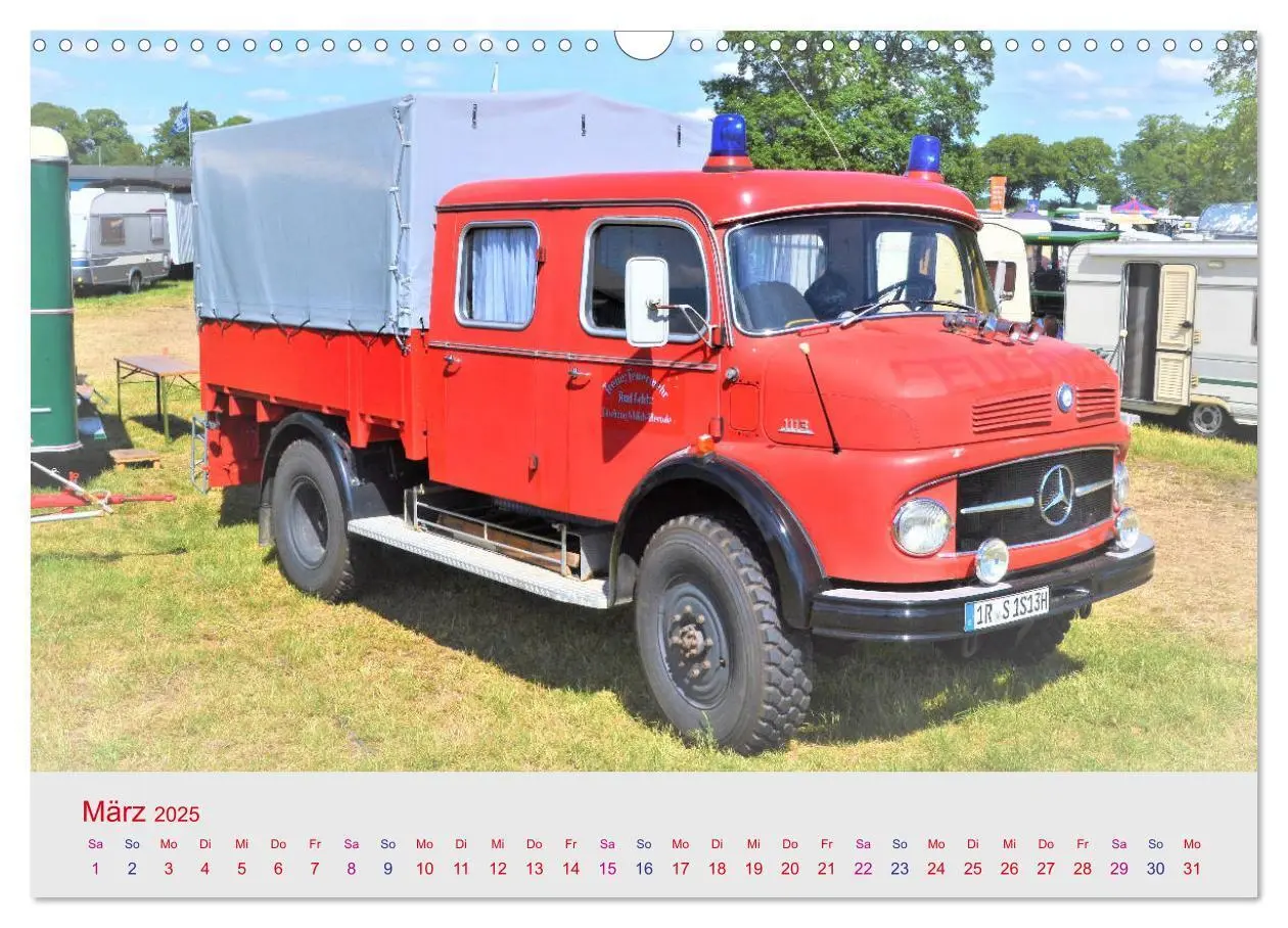 Bild: 9783435213177 | Oldtimer-FEUERWEHR (Wandkalender 2025 DIN A3 quer), CALVENDO...
