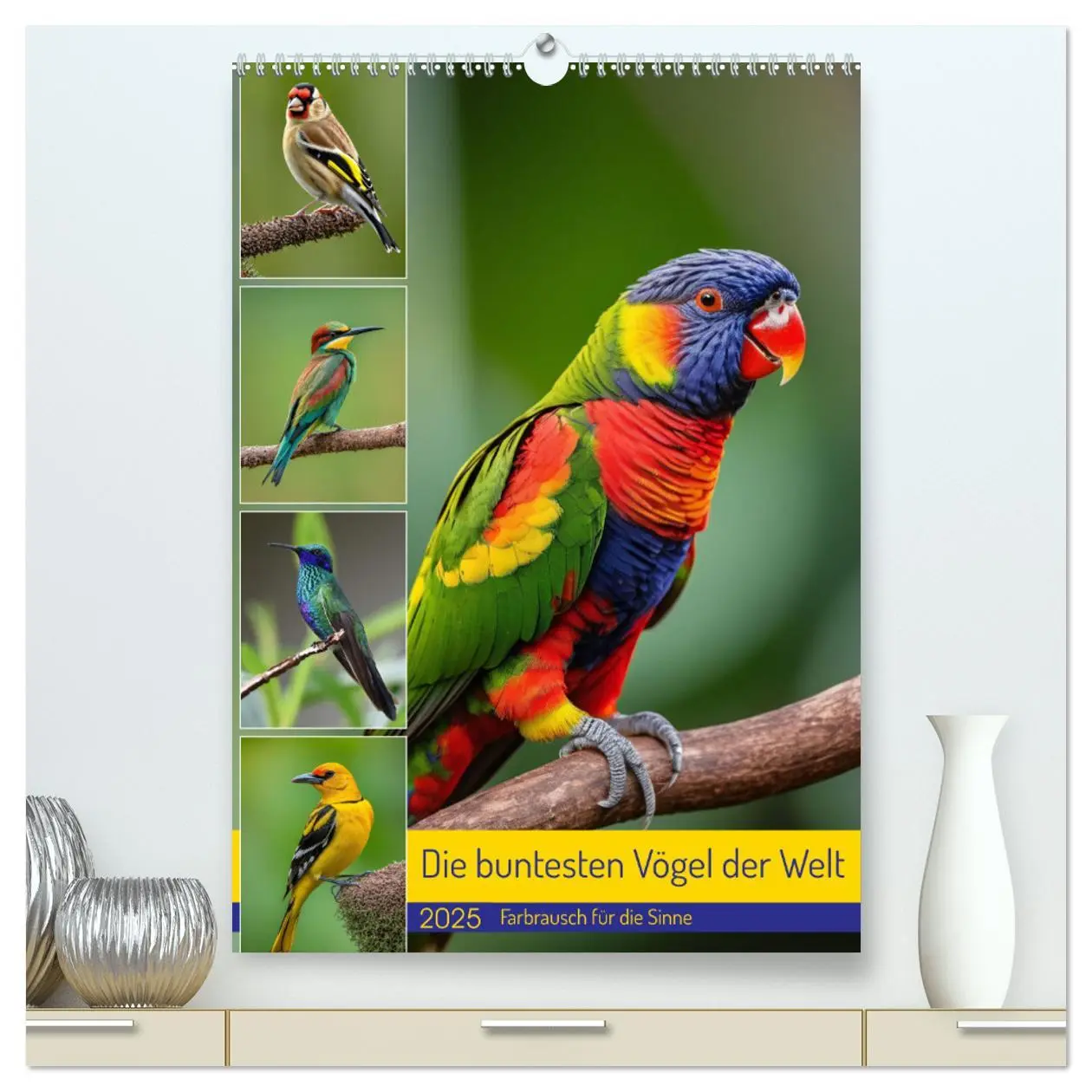 Cover: 9783457163177 | Die buntesten Vögel der Welt (hochwertiger Premium Wandkalender...
