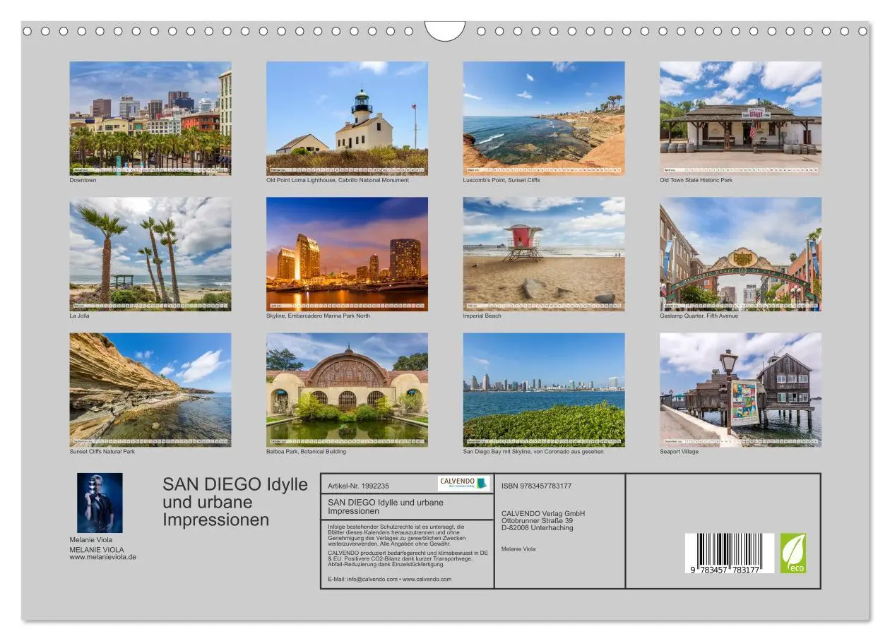 Bild: 9783457783177 | SAN DIEGO Idylle und urbane Impressionen (Wandkalender 2026 DIN A3...