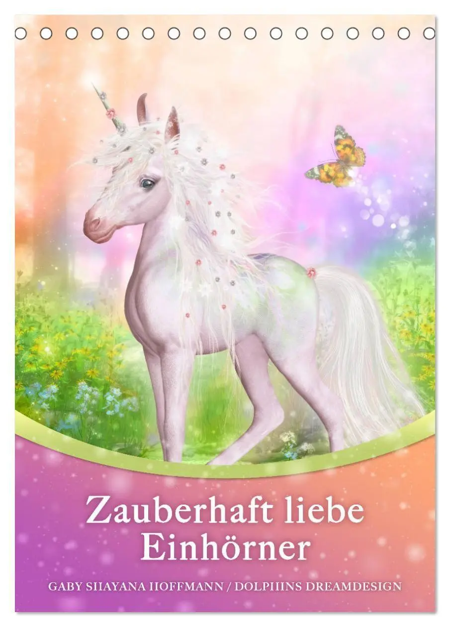 Cover: 9783569723177 | Zauberhaft liebe Einhörner - Kalender (Tischkalender 2027 DIN A5...