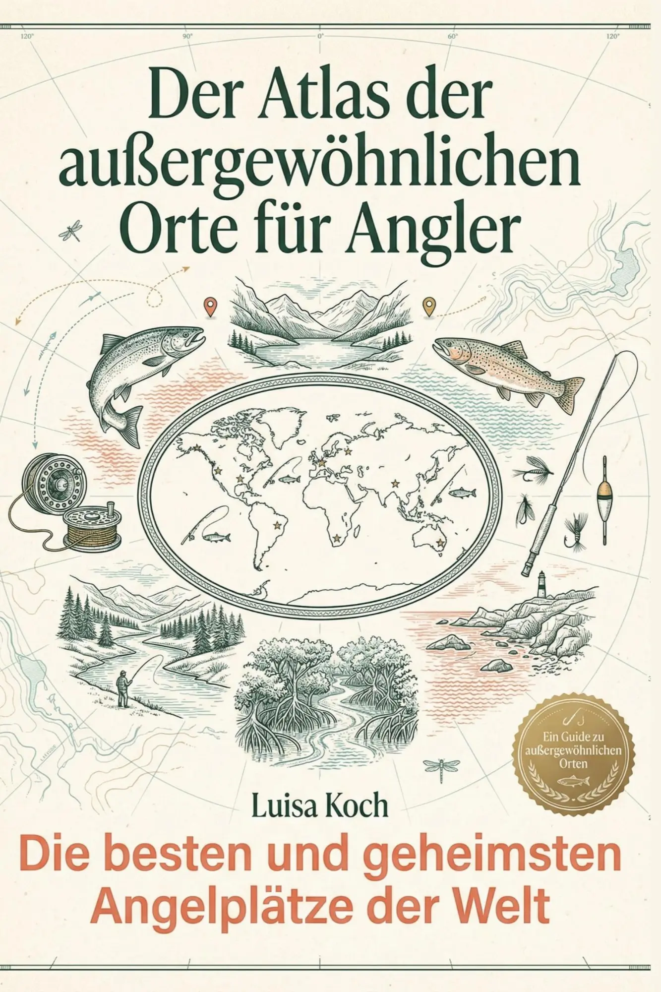 Cover: 9783695383177 | Der Atlas der außergewöhnlichen Orte für Angler | Luisa Koch | Buch