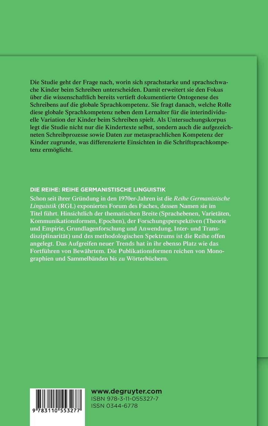 Rückseite: 9783110553277 | Konstruktion von Sprache und Sprachwissen | Pascale Schaller | Buch