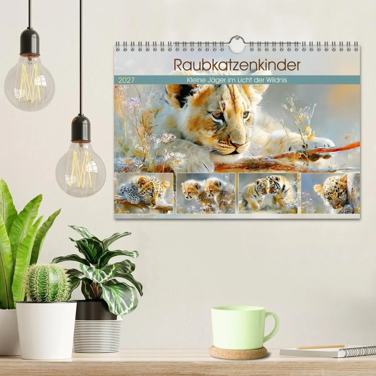 Bild: 9783516793277 | Raubkatzenkinder. Kleine Jäger im Licht der Wildnis (Wandkalender...