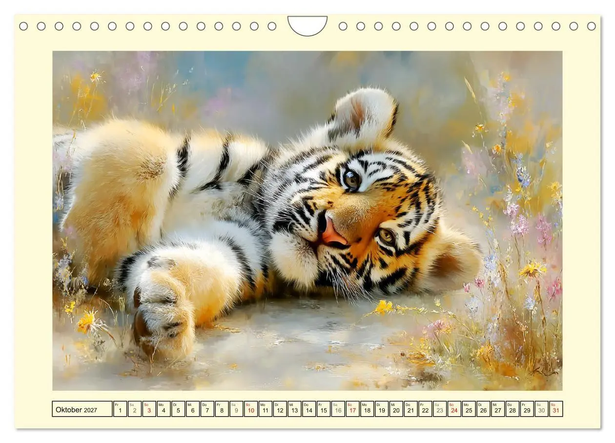 Bild: 9783516793277 | Raubkatzenkinder. Kleine Jäger im Licht der Wildnis (Wandkalender...