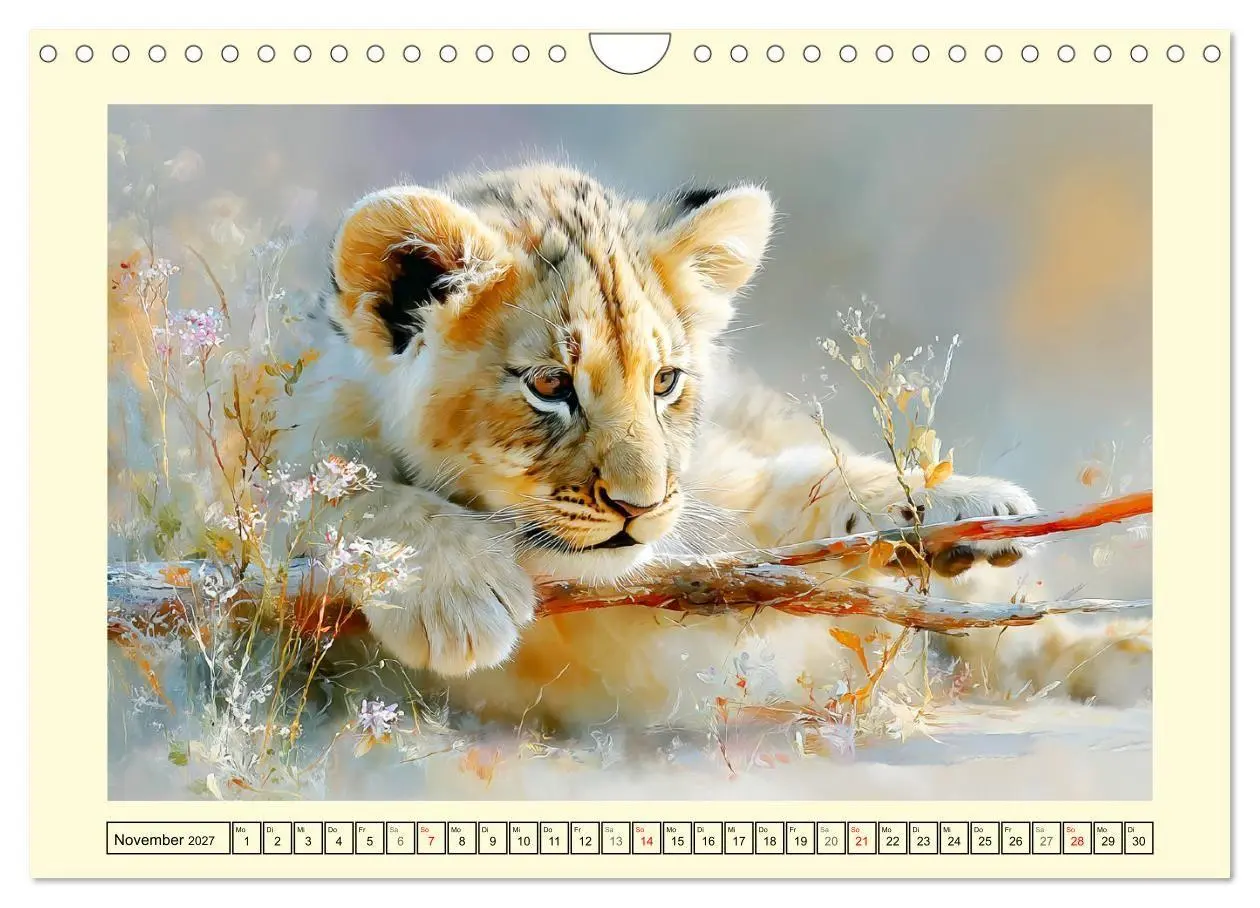 Bild: 9783516793277 | Raubkatzenkinder. Kleine Jäger im Licht der Wildnis (Wandkalender...