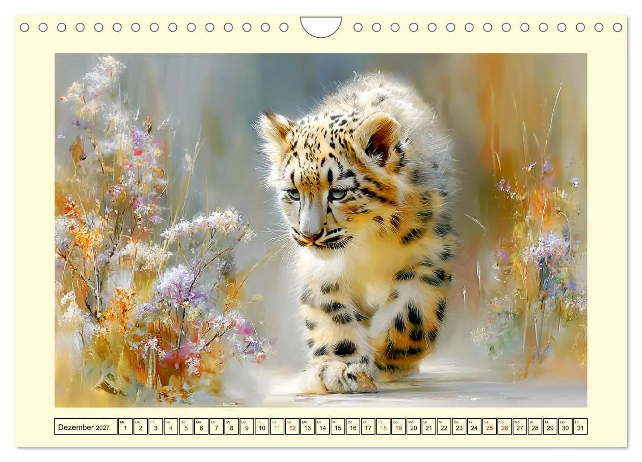 Bild: 9783516793277 | Raubkatzenkinder. Kleine Jäger im Licht der Wildnis (Wandkalender...