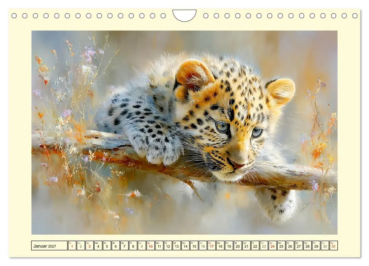 Bild: 9783516793277 | Raubkatzenkinder. Kleine Jäger im Licht der Wildnis (Wandkalender...