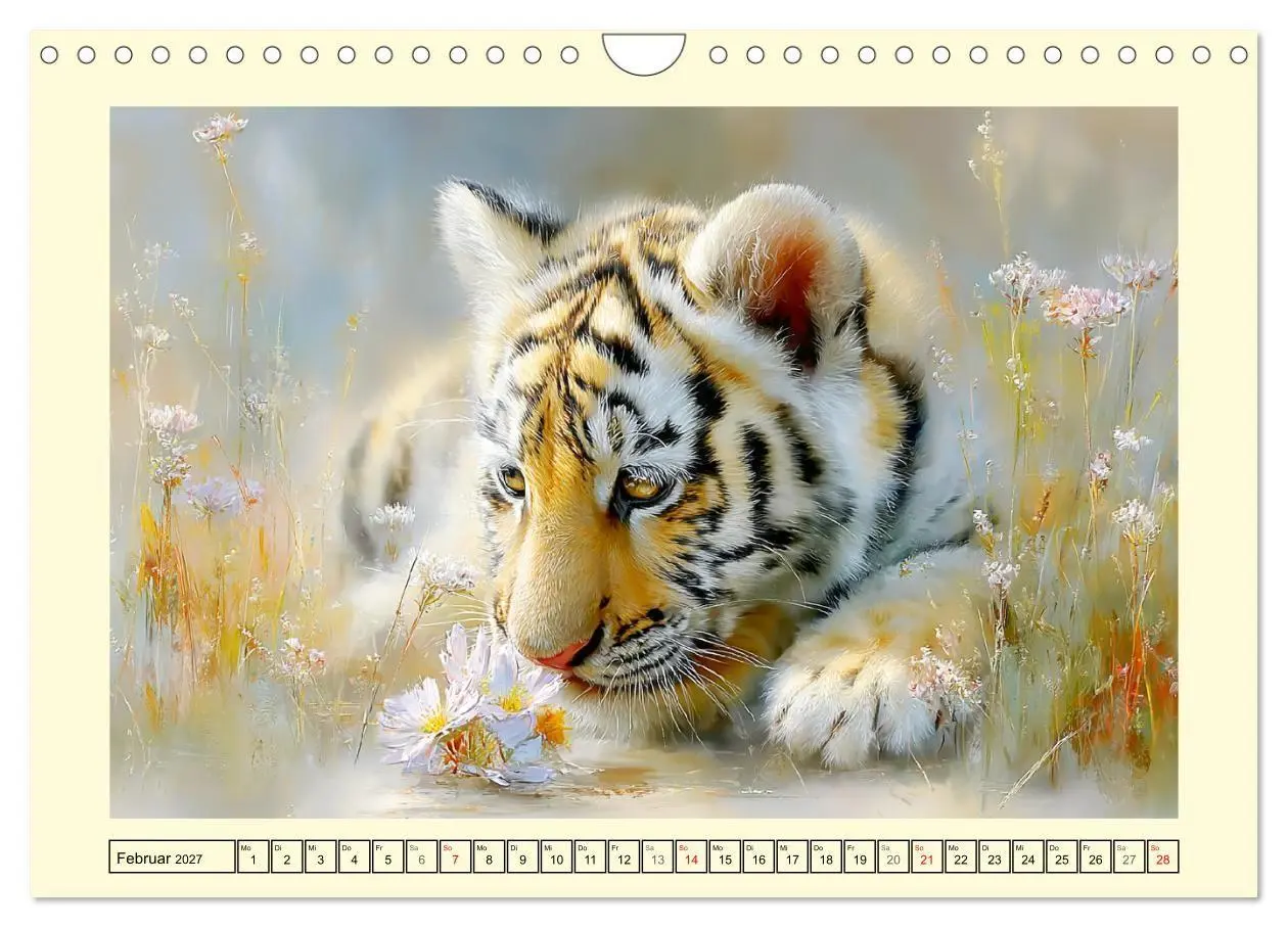 Bild: 9783516793277 | Raubkatzenkinder. Kleine Jäger im Licht der Wildnis (Wandkalender...