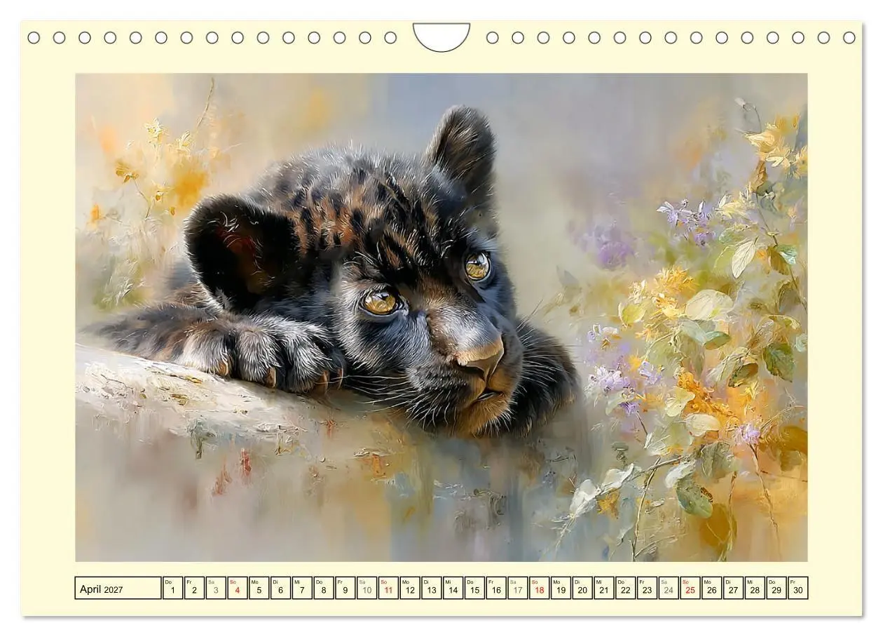 Bild: 9783516793277 | Raubkatzenkinder. Kleine Jäger im Licht der Wildnis (Wandkalender...