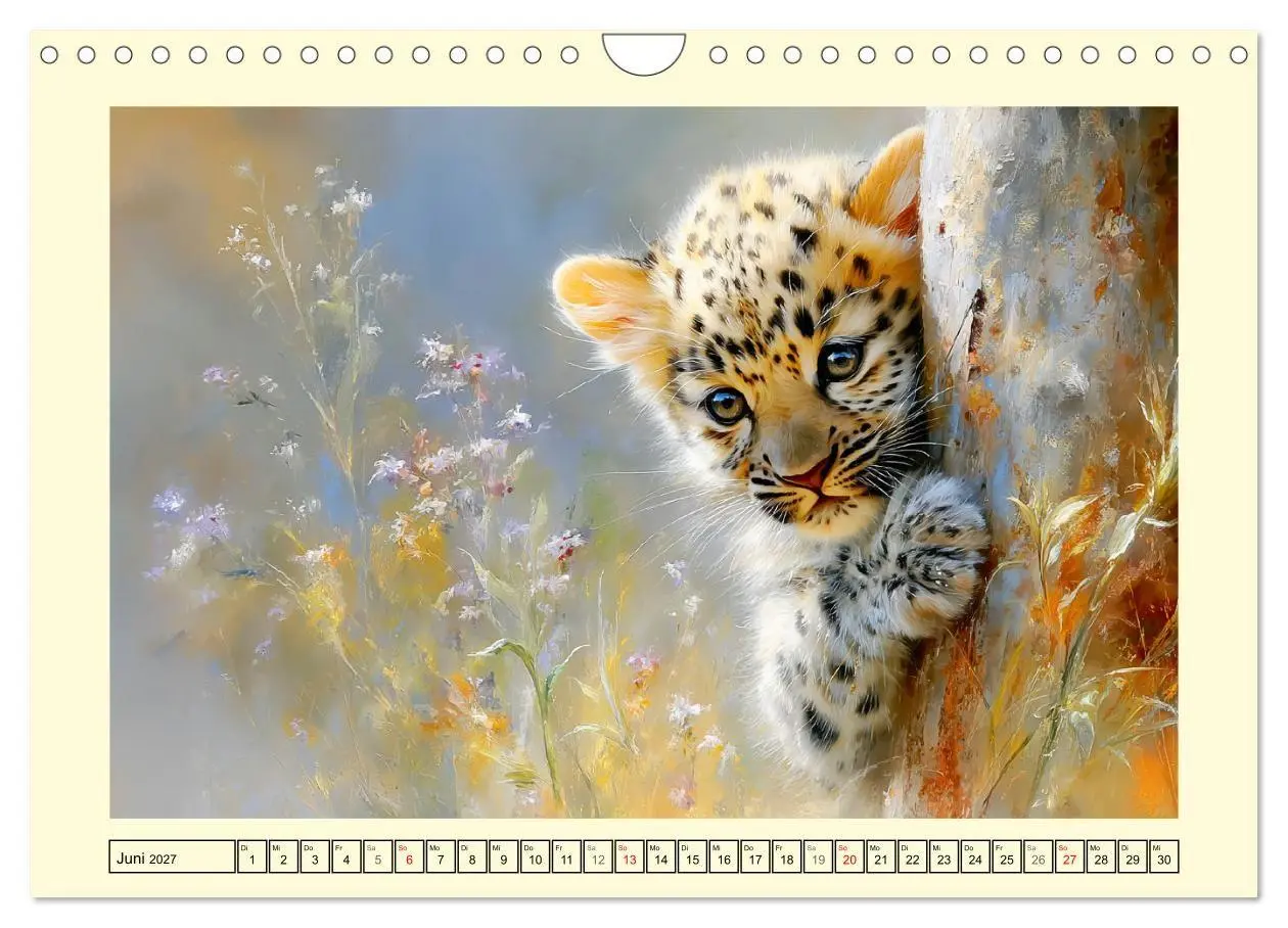 Bild: 9783516793277 | Raubkatzenkinder. Kleine Jäger im Licht der Wildnis (Wandkalender...