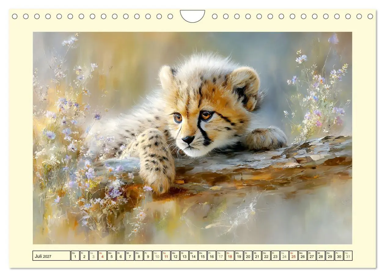 Bild: 9783516793277 | Raubkatzenkinder. Kleine Jäger im Licht der Wildnis (Wandkalender...
